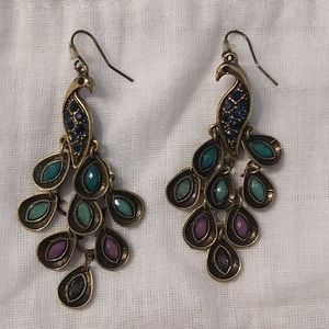 Peacock Earrings